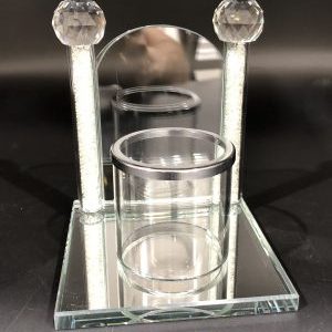 CLEAR MEMORIAL CANDLE candlestick