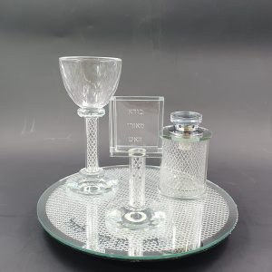 CRYSTAL SILVER COLOR HAVDALA SET