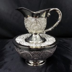 SILVER PLATED FILIGREE MAIM ACHRONIM SET