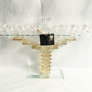 CRYSTAL MENORAH 24 CM.