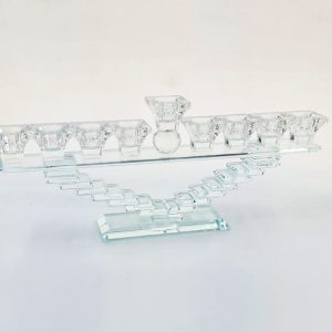 CRYSTAL MENORAH 16 CM.