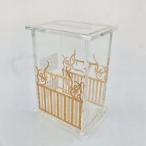 CRYSTAL/GOLD TZDAKA BOX