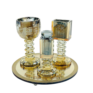 CRYSTAL STEP GOLDEN COLOR HAVDALA SET