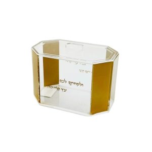 "GOLDEN" ACRILIC ETROG BOX 17X10X11 CM.