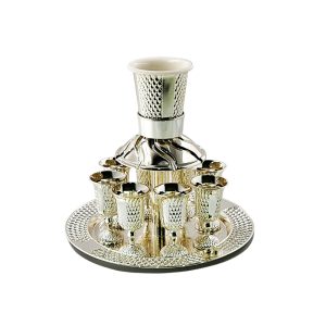 SILVER PLATED "RHOMBUSES" KIDUSH FOUNTAIN