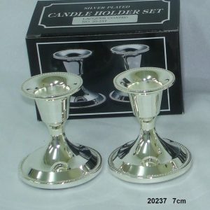 SILVER PLATED PR.CANDLESTICKS 6 CM.