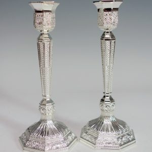 SILVER PLATED PR.CANDLESTICK 19 CM.