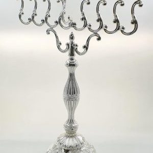 SILVER PLATED MENORAH 69 CM.