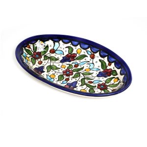 FLOWERS ARMENIAN OVAL TRAY