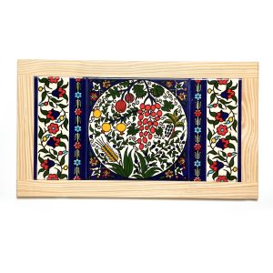 AEMENIAN 7 SPECIES DOUBLE FRAMED TILE