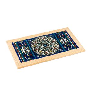 AEMENIAN FLOWERS DOUBLE FRAMED TILE