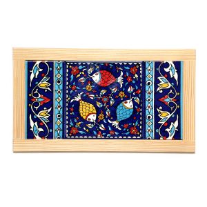 AEMENIAN 3 FISH DOUBLE FRAMED TILE