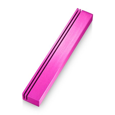 ALUMINUM PINK "RAIL" MEZUZAH 7 CM.