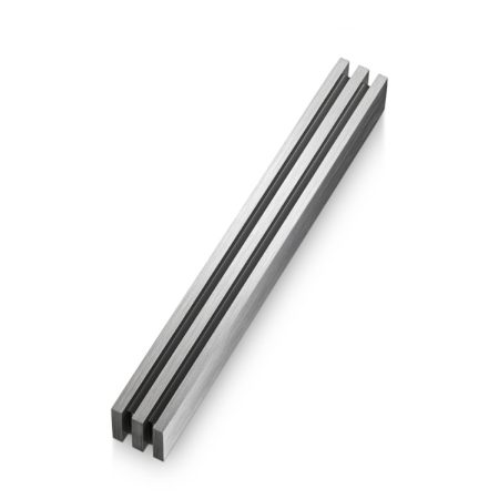 ALUMINUM GREY "STRIPES" MEZUZAH 7 CM.