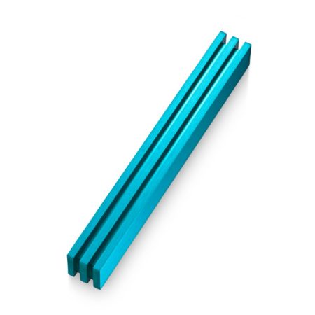 ALUMINUM TURQUOISE "STRIPES" MEZUZAH 7 CM.
