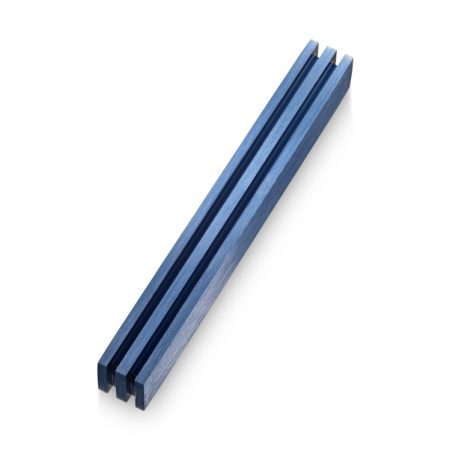ALUMINUM BLUE "STRIPES" MEZUZAH 7 CM.