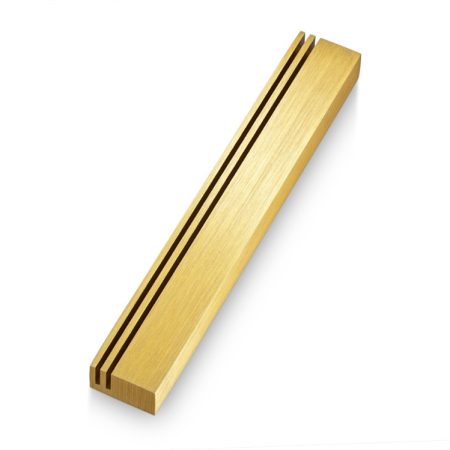 ALUMINUM GOLD "RAIL" MEZUZAH 12 CM.