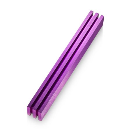 ALUMINUM PURPLE "STRIPES" MEZUZAH 12 CM.