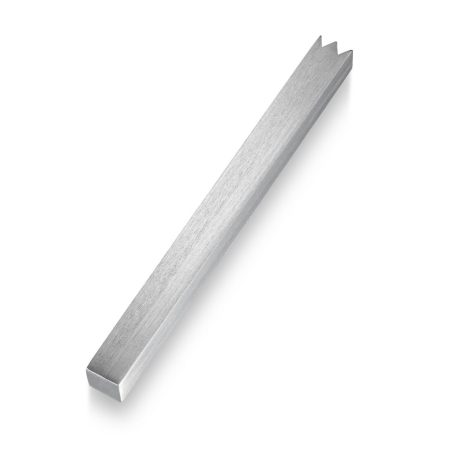 ALUMINUM SILVER CROWN MEZUZAH 12 CM.