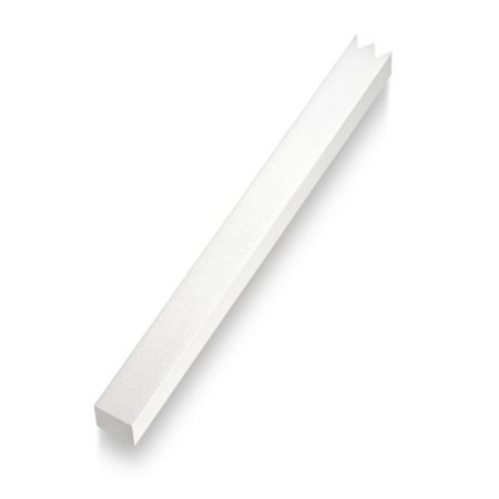 ALUMINUM WHITE CROWN MEZUZAH 12 CM.