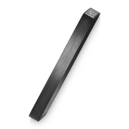 ALUMINUM BLACK/GREY "ANGLE" MEZUZAH  12 CM.