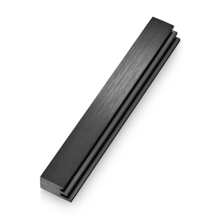 ALUMINUM BLACK "SIDE" MEZUZAH 12 CM.