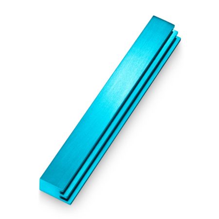 ALUMINUM TURQUOISE "SIDE" MEZUZAH 15 CM.