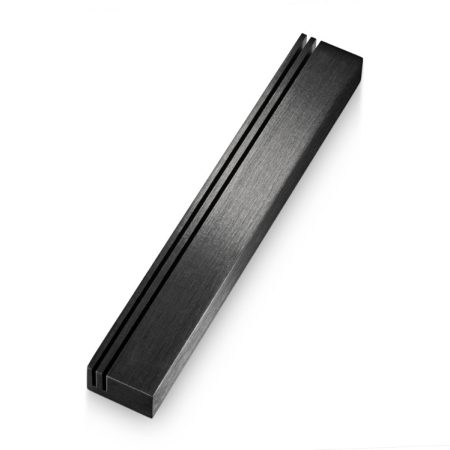 ALUMINUM BLACK "RAIL" MEZUZAH 20 CM.