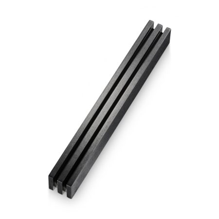 ALUMINUM BLACK "STRIPES" MEZUZAH 20 CM.