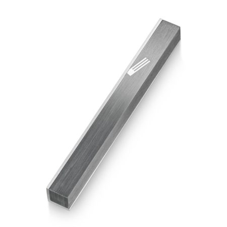 ALUMINUM GREY "SIDE COVER" MEZUZAH 7 CM.