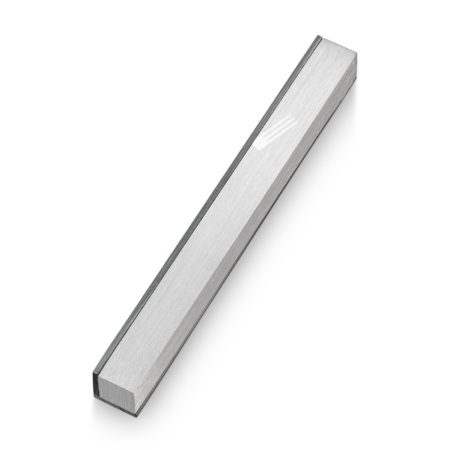 ALUMINUM SILVER "SIDE COVER" MEZUZAH 7 CM.