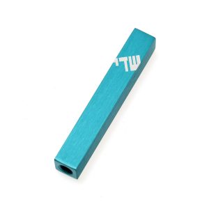 ALUMINIUM TURQUOISE "SHADAI" MINI MEZUZAH 7 CM.