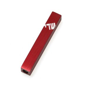 ALUMINIUM RED "SHADAI" MINI MEZUZAH 7 CM.