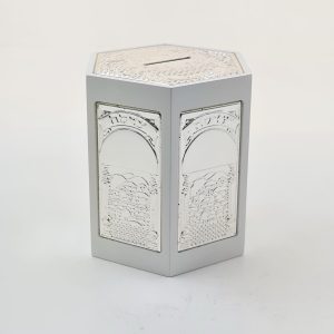 SILVER PLATED/WHITE TZDAKA BOX