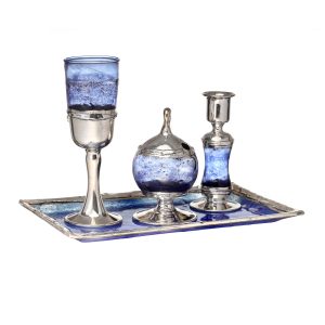 GLASS S HAVDALA SET/GLASS SS TRAY