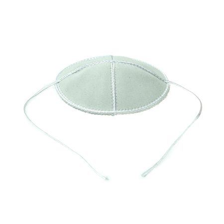 LEATHER PLAIN BABY W/BAND KIPPAH