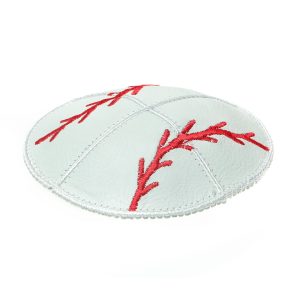 LEATHER BASEBALL KIPPAH