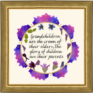 "PRAYER FOR THE THREE GENERATIONS" ENGLISH SMALL PICTURE