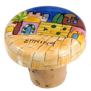 JERUSALEM HAND PAINTED BOTTLE CORK