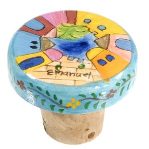 JERUSALEM HAND PAINTED BOTTLE CORK