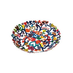 LASER CUT HAND PAINTED HEARTS SMALL BOWL