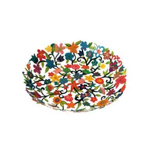 LASER CUT HAND PAINTED FLOWERS SMALL BOWL