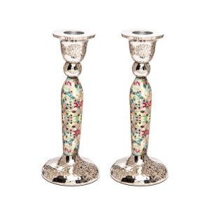 COLORFUL DIAMONDS TALL CANDLESTICKS
