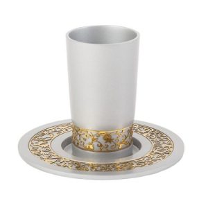 POMEGRANATES CUTOUT KIDDUSH CUP