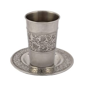 STAINLESS STEEL POMEGRANATE KIDDUSH CUP