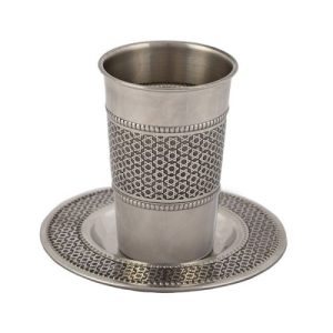 STAINLESS STEEL DAVID STAR KIDDUSH CUP