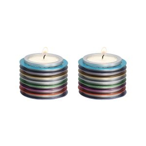 DISCS T-LIGHT CANDLESTICKS