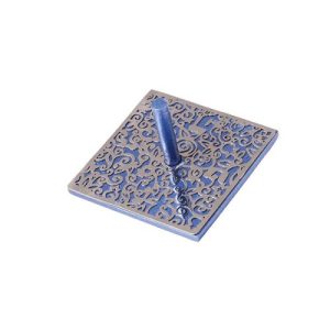 FLAT POMEGRANATE CUTOUT DREIDEL