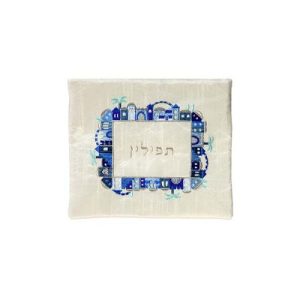 JERUSALEM EMBROIDERY TEFILLIN BAG