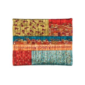 JERUSALEM EMBROIDERY PATCES TEFILLIN BAG